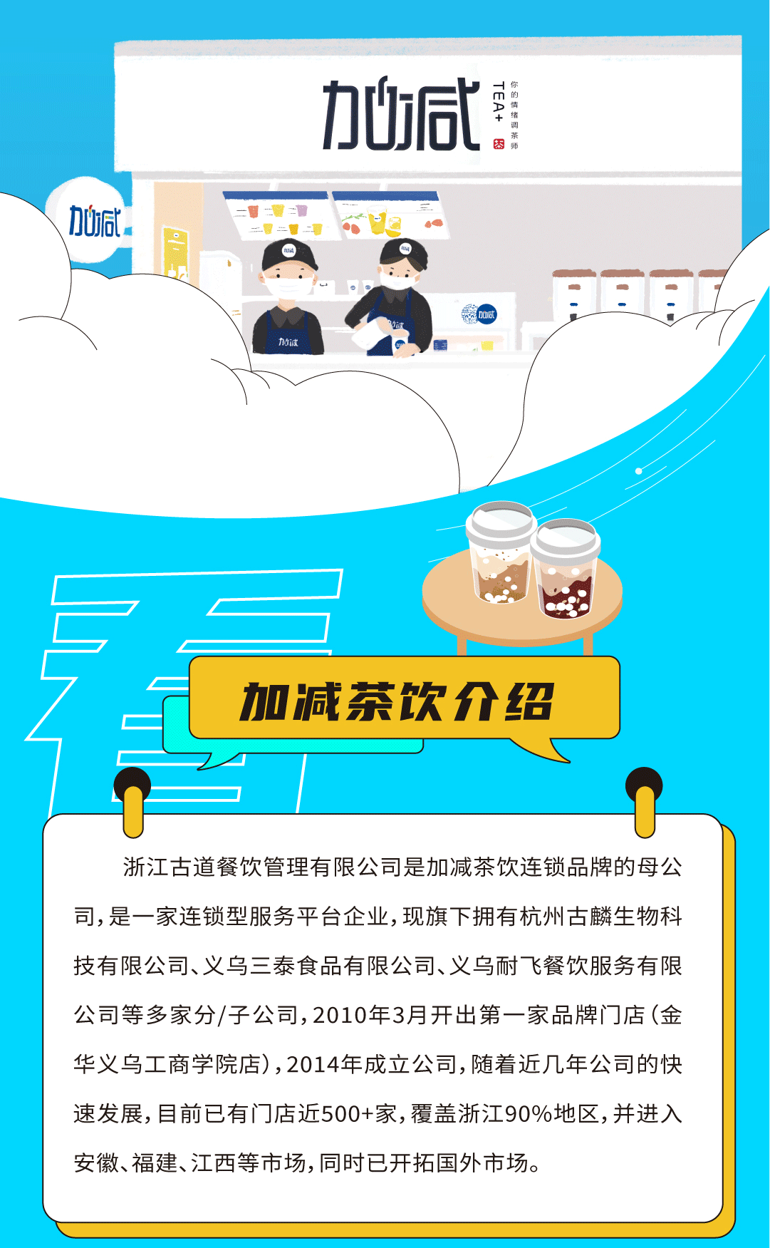 加减奶茶招聘